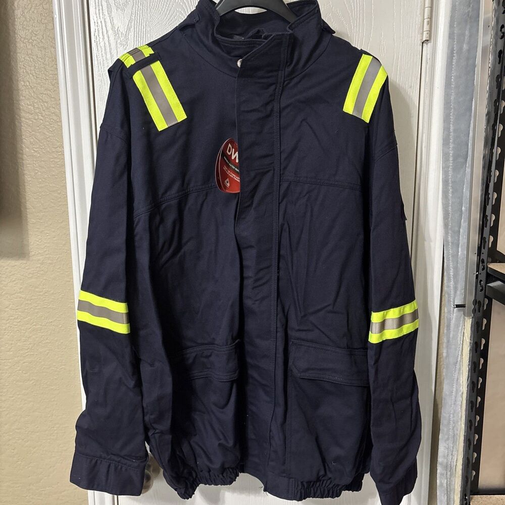 Bulwark FR Men's Reflective Jacket Flame Resistant Work Wear Size 2XLQ NEW!